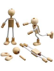 Creativ Company Flexi figuur, H: 12 cm, 4 set/ 1 doos
