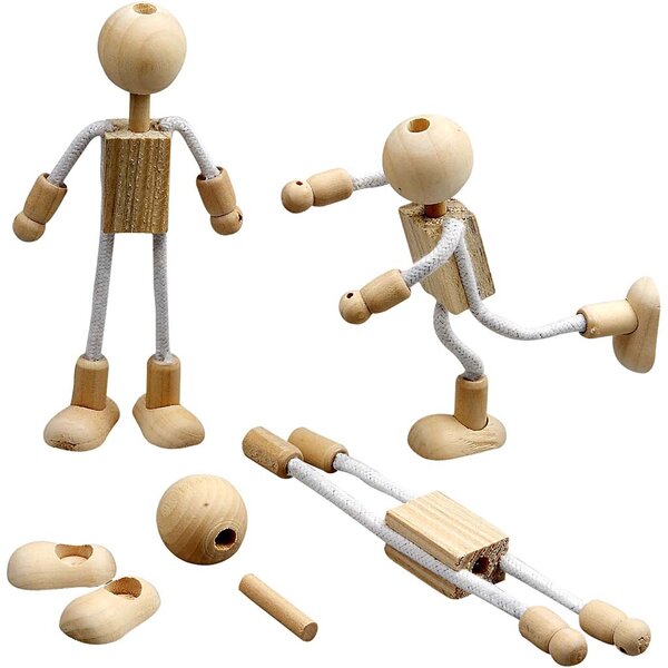 Creativ Company Flexi figuur, H: 12 cm, 4 set/ 1 doos