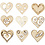 Creativ Company Hout decoratie, love, afm 28 mm, 45 stuk/ 1 doos
