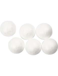 Creativ Company Ballen, d 1,5 cm, wit, 200 stuk/ 1 doos