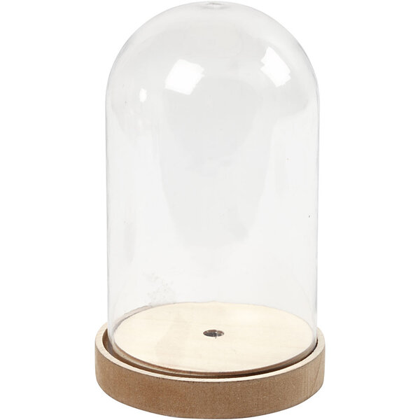 Creativ Company Stolp op houten voet, H: 18 cm, d 11 cm, 1 doos