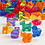 Creativ Company Figuurkralen, afm 25 mm, gatgrootte 4 mm, diverse kleuren, 700 ml/ 1 Doosje