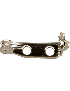 Creativ Company Brochespeld, L: 15 mm, verzilverd, 10 stuk/ 1 doos