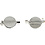 Creativ Company Brochespeld, d 20 mm, verzilverd, 5 stuk/ 1 doos