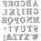 Creativ Company Snijmal, alfabet, afm 2x1,5-2,5 cm, 1 stuk