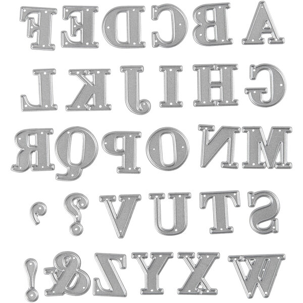 Creativ Company Snijmal, alfabet, afm 2x1,5-2,5 cm, 1 stuk