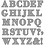Creativ Company Snijmal, alfabet, afm 2x1,5-2,5 cm, 1 stuk