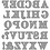 Creativ Company Snijmal, alfabet, afm 2x1,5-2,5 cm, 1 stuk