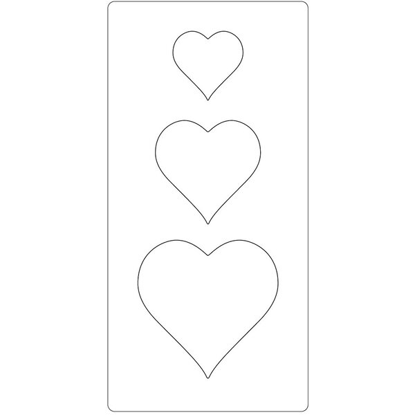 Creativ Company Snijmal, hart, afm 15,2x30,37 cm, dikte 15 mm, 1 stuk