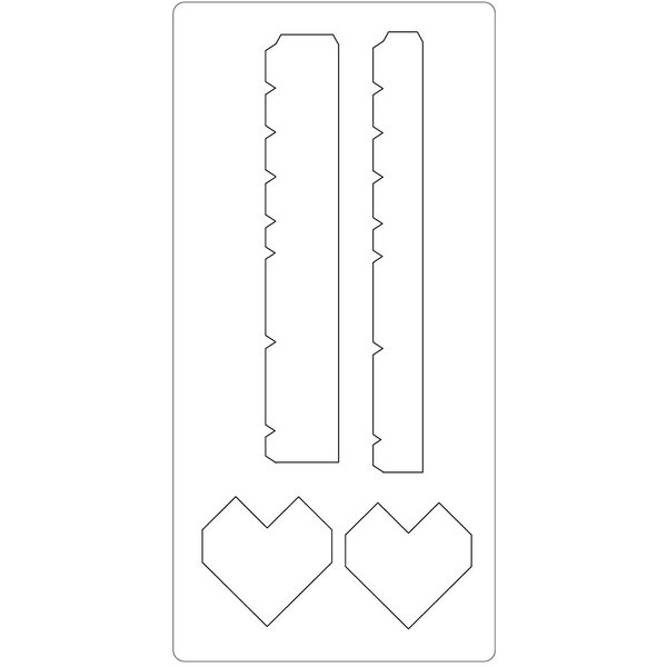Creativ Company Snijmal, hartendoos, afm 15,2x30,37 cm, dikte 15 mm, 1 stuk