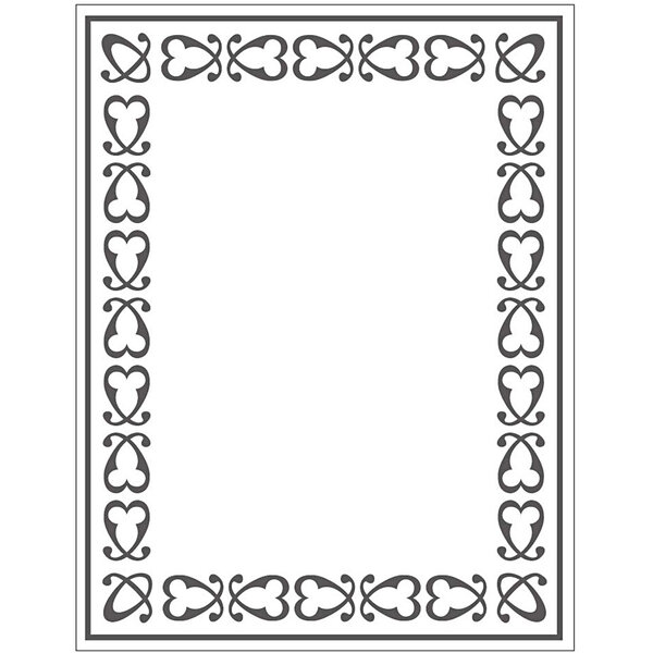 Creativ Company Embossing Folder , lijst, afm 11x14 cm, dikte 2 mm, 1 stuk