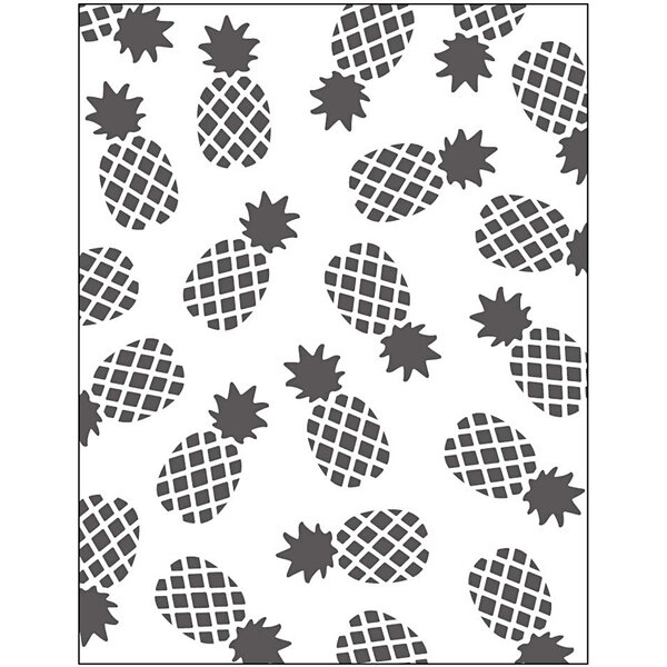 Creativ Company Embossing Folder , ananas, afm 11x14 cm, dikte 2 mm, 1 stuk
