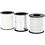 Creativ Company Cadeaulint, B: 10 mm, zilver, glitter zilver, wit, 3x15 m/ 1 doos