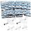 Creativ Company Vliegtuigen, L: 11,5-19 cm, B: 11-17,5 cm, wit, 50 stuk/ 1 doos