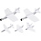 Creativ Company Vliegtuigen, L: 11,5-19 cm, B: 11-17,5 cm, wit, 50 stuk/ 1 doos