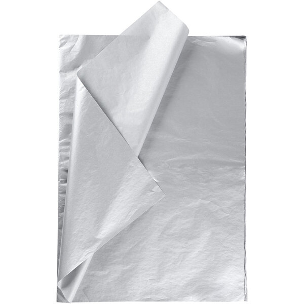 Creativ Company Tissuepapier, vel 50x70 cm, 14 gr, zilver, 25 vel/ 1 doos