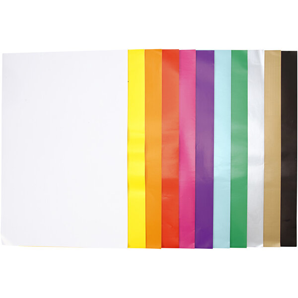 Creativ Company Glanspapier, vel 32x48 cm, 80 gr, diverse kleuren, 11x25 vel/ 1 doos
