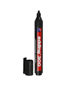  Edding 300 Marker, lijndikte 1,5-3 mm, zwart, 1 stuk