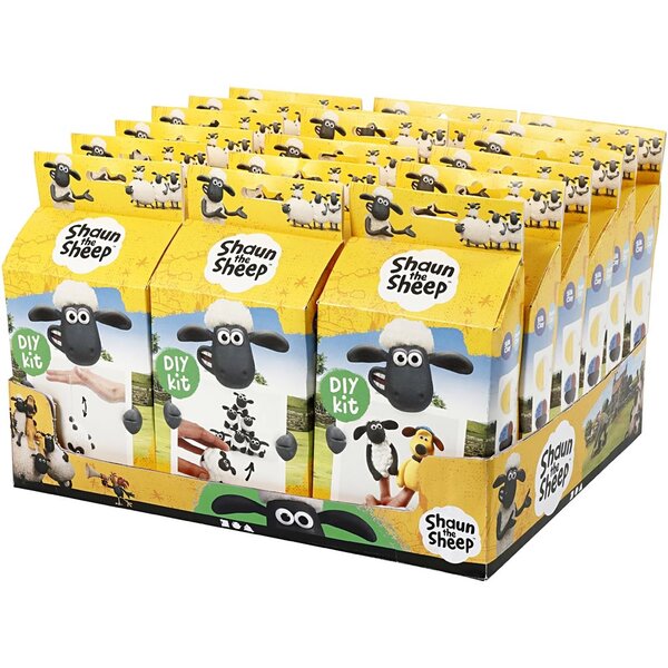 Shaun the Sheep Baliedisplay met materialenset, 18 set/ 1 doos