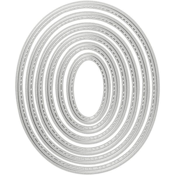 Creativ Company Stans- en embossing mallen, ovaal, afm 5x3-12x10 cm, 1 stuk