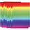 Creativ Company Regenboogpapier, A4, vel 210x297 mm, 180 gr, 10 vel/ 1 doos