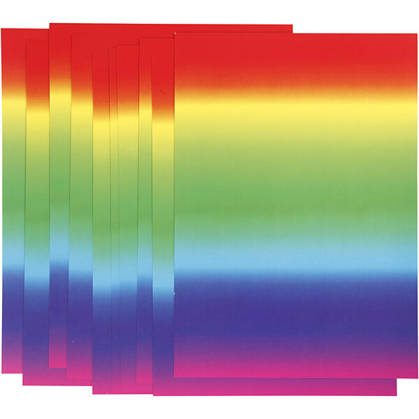 Creativ Company Regenboogpapier, A4, vel 210x297 mm, 180 gr, 10 vel/ 1 doos