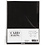 Kaarten en enveloppen, afmeting kaart 12,7x17,8 cm, afmeting envelop 13,3x18,5 cm, 230 gr, zwart, 4 set/ 1 doos