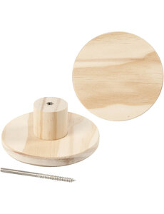 Creativ Company Kapstok, rond, D: 4,5 cm, d 11 cm, 1 stuk