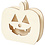 Creativ Company Schedel, Pompoenhoofd, H: 13 cm, D: 3 cm, B: 13,5 cm, 1 stuk