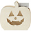 Creativ Company Schedel, Pompoenhoofd, H: 13 cm, D: 3 cm, B: 13,5 cm, 1 stuk