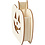 Creativ Company Schedel, Pompoenhoofd, H: 13 cm, D: 3 cm, B: 13,5 cm, 1 stuk
