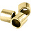Creativ Company Knijpkralen tube, afm 2x2 mm, gatgrootte 1,4 mm, verguld, 80 stuk/ 1 doos