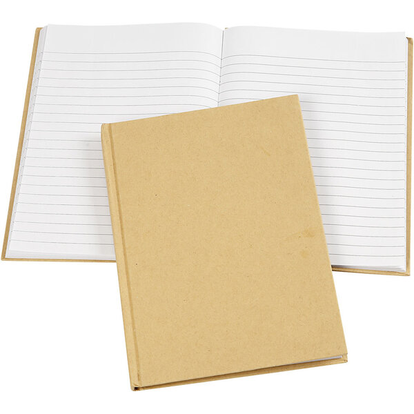 Creativ Company Notitieboek, A5, 60 gr, bruin, 1 stuk