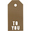 Vivi Gade Cadeaulabels, TO YOU, afm 5x10 cm, 300 gr, goud, 15 stuk/ 1 doos