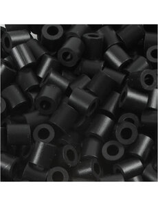 NABBI Strijkkralen, afm 5x5 mm, gatgrootte 2,5 mm, medium, schwarz (32220), 1100 stuk/ 1 doos