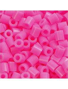 NABBI Strijkkralen, afm 5x5 mm, gatgrootte 2,5 mm, medium, roze (32222), 6000 stuk/ 1 doos