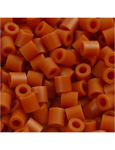NABBI Strijkkralen, afm 5x5 mm, gatgrootte 2,5 mm, medium, rood bruin (32254), 6000 stuk/ 1 doos