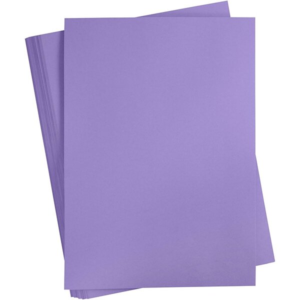 Creativ Company Gekleurd Karton, A2, vel 420x594 mm, 180 gr, paars, 100 vel/ 1 doos