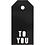 Vivi Gade Cadeaulabels, TO YOU, afm 5x10 cm, 300 gr, zwart, 15 stuk/ 1 doos