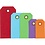Creativ Company Manilla-labels, afm 3x6+4x8+5x10 cm, 220 gr, diverse kleuren, 500 stuk/ 1 doos