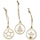 Creativ Company Hangende kerstdecoratie, d 3 cm, dikte 2,7 mm, 24 stuk/ 1 doos
