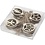 Creativ Company Hangende kerstdecoratie, d 3 cm, dikte 2,7 mm, 24 stuk/ 1 doos