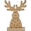 Creativ Company Kerstfiguur, Rendier, H: 15 cm, D: 3 cm, B: 11 cm, dikte 3 mm, 1 stuk
