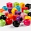 Creativ Company Plastic Kralen, afm 11 mm, gatgrootte 7 mm, diverse kleuren, 1000 gr, 1700 ml/ 1 doos