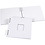 Creativ Company Spiraal gebonden Scrapbook, afm 20x20 cm, 250 gr, wit, 1 stuk