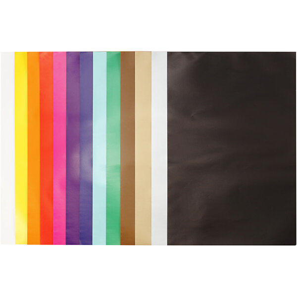Creativ Company Glanspapier, vel 24x32 cm, 80 gr, diverse kleuren, 50 vel/ 1 doos