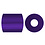 Strijkkralen, afm 5x5 mm, gatgrootte 2,5 mm, medium, donkerpaars (32234), 6000 stuk/ 1 doos