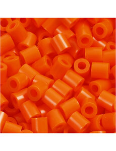 NABBI Strijkkralen, afm 5x5 mm, gatgrootte 2,5 mm, medium, helder oranje (32233), 1100 stuk/ 1 doos