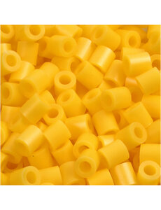 NABBI Strijkkralen, afm 5x5 mm, gatgrootte 2,5 mm, medium, geel (32227), 1100 stuk/ 1 doos