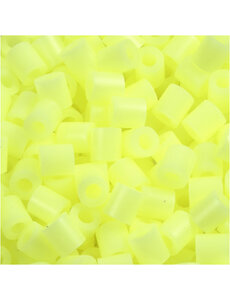NABBI Strijkkralen, afm 5x5 mm, gatgrootte 2,5 mm, medium, pastel geel (32244), 1100 stuk/ 1 doos